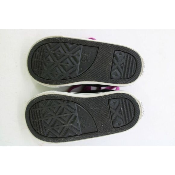 Converse All Star Little Girls 7 Toddler Double Tongue OX Sneakers Leopard Print - Picture 11 of 11